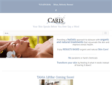 Tablet Screenshot of carisskincare.com